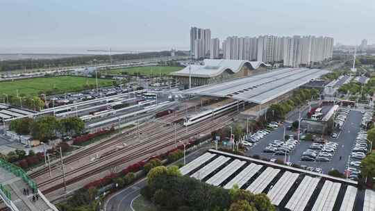 航拍上海国际赛车场地全景