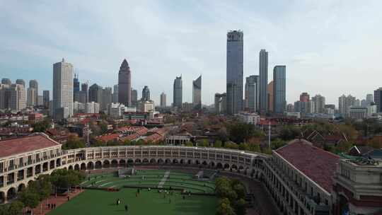 天津五大道文化旅游风景区城市建筑风光