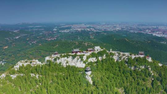 山东省潍坊青州云门山景区航拍