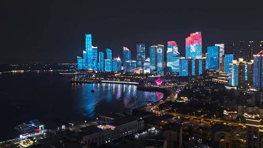 青岛城市夜景青岛灯光秀