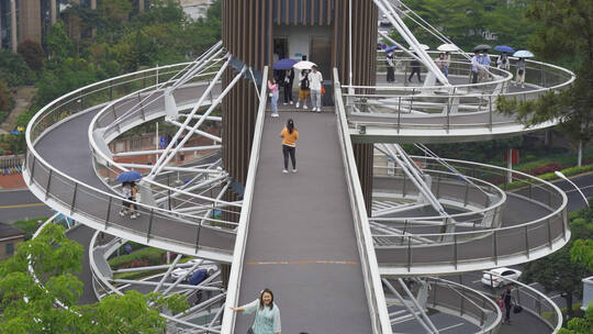 五一游客出行厦门山海健康步道