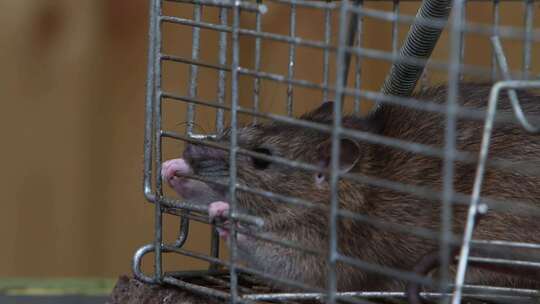 一只棕色的老鼠，Rattus norve