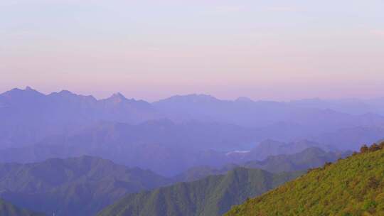 杭州临安大明山牵牛岗群山风景