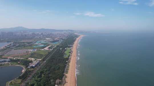 海边沙滩大海海洋风景航拍