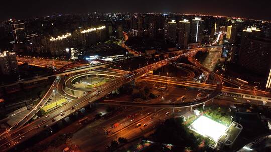 漕溪北路夜景航拍