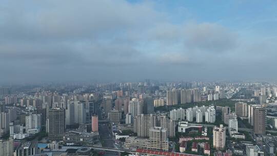上海浦西徐汇区航拍空镜视频素材模板下载