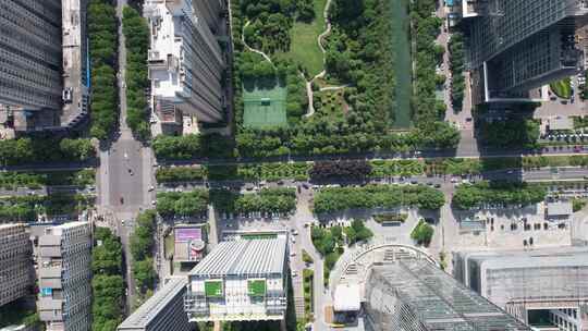 航拍河南洛阳城市风光洛阳建设