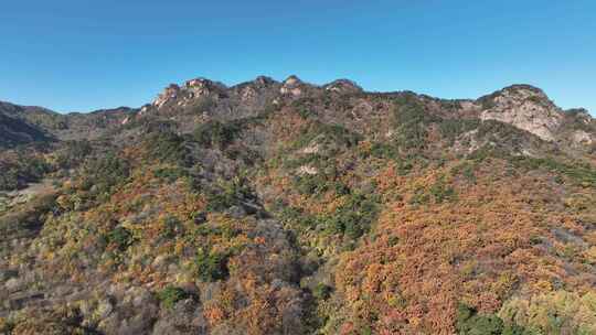 辽宁千山秋景航拍