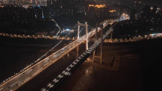 4K大气城市航拍日出日落夜景