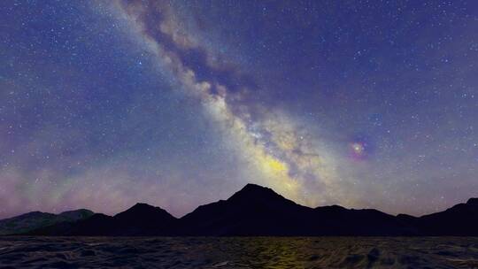 夜晚星空航拍视频素材