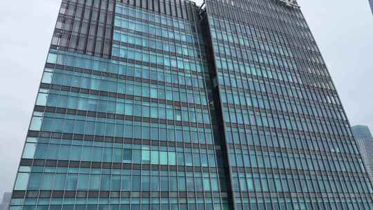 合景泰富ifp合景国际金融广场航拍高楼大视频素材模板下载