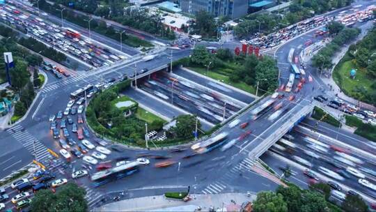 高速公路鸟瞰图