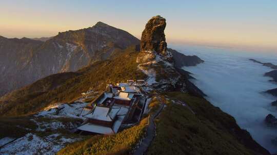 梵净山雪景