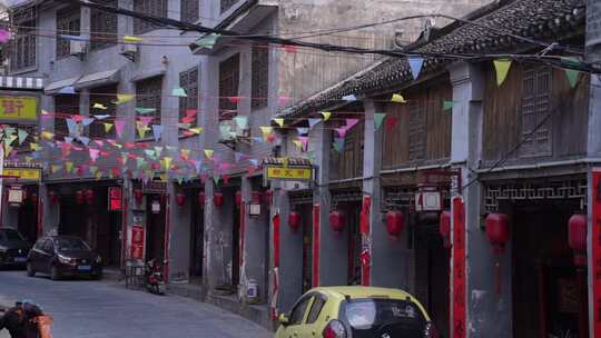 城镇街道市井场景