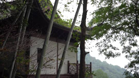 杭州飞来峰韬光寺建筑风景