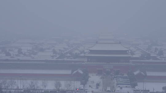 北京雪景 故宫雪景 北京下雪