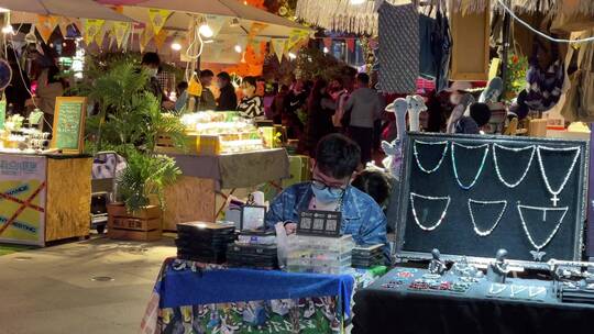 地摊经济夜市文创集市摇2