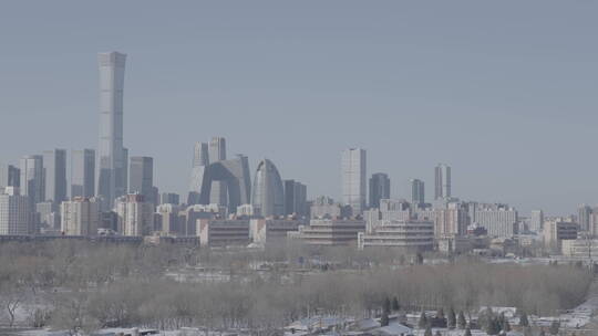 北京雪景 北京冬天雪景视频素材模板下载