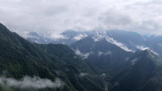 秦岭延时秦岭云海云层之上云海秦岭自然风光