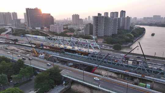 中国广州市荔湾区珠江大桥