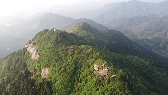 航拍南岳衡山天柱峰