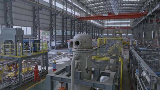 高清实拍工厂工业生产自动化机器