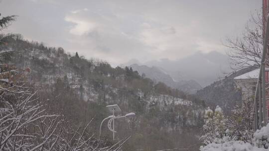 4K实拍｜雪景天空