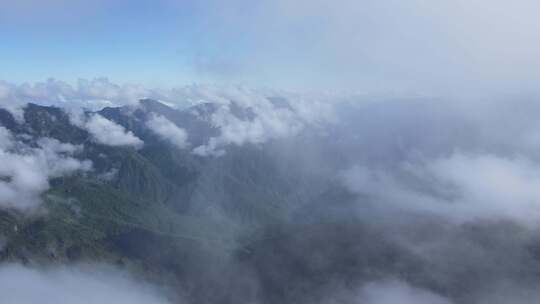 航拍自然风光高山云海