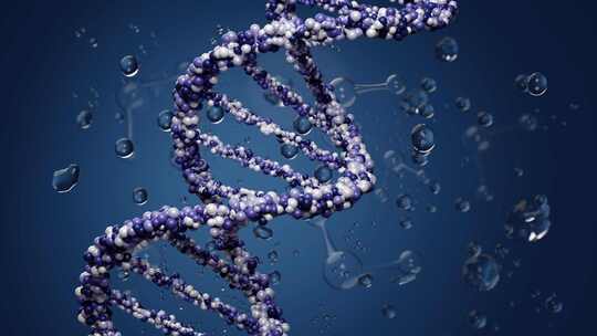 DNA基因链动画视频素材模板下载