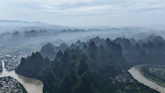 水墨桂林山水