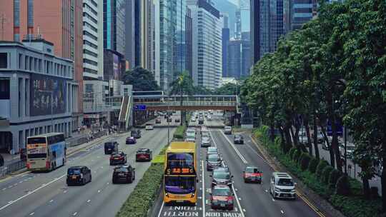 【正版素材】香港繁忙街道