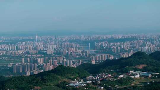 鸟瞰大重庆城市全景