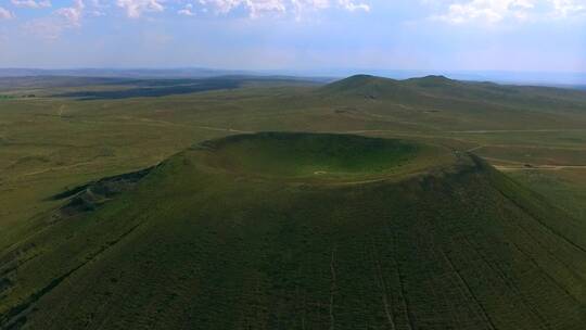 乌兰哈达火山群地址公园无人机航拍