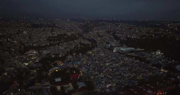 城市景观，墨西哥城，建筑物，黎明