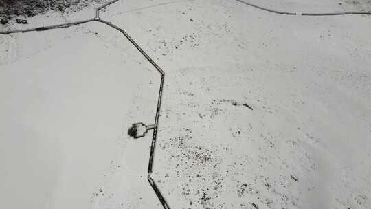 青藏高原海东互助北山景区雪山顶圣母天池