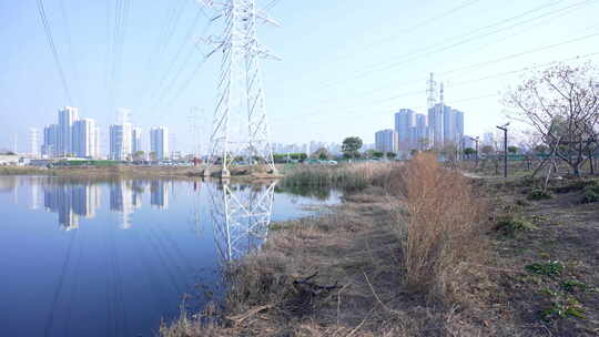 武汉东西湖黄塘湖公园风景