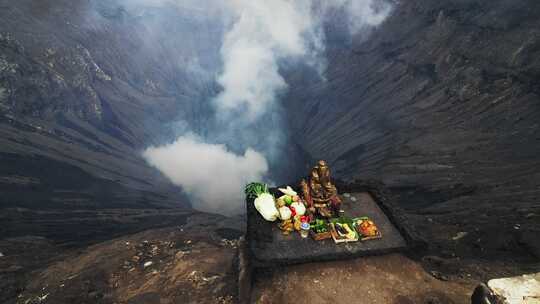 印尼Bromo火山延时摄影视频素材模板下载