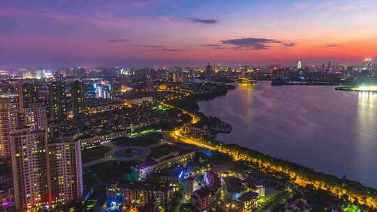 南昌青山湖夜