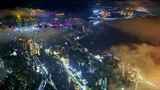 8k云海城市夜景延时高清在线视频素材下载