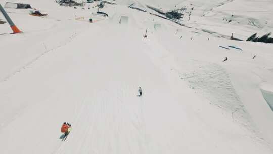 FPV航拍自由式滑雪