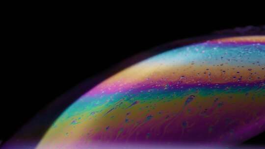 彩虹肥皂泡微距拍摄