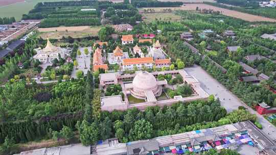 河南洛阳白马寺航拍