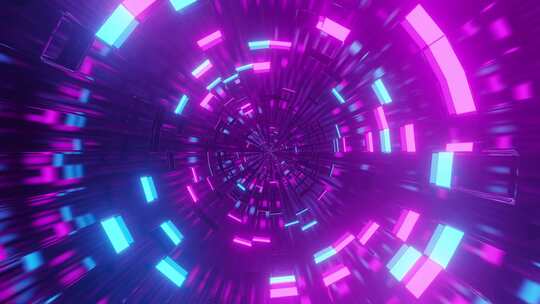 蓝粉色动态隧道背景视频
