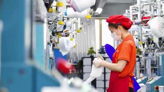 服装厂，罗纳帝袜机，自动化生产，织布机