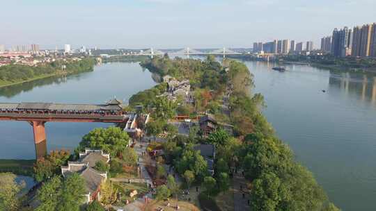 衡阳城市自然风光东洲岛