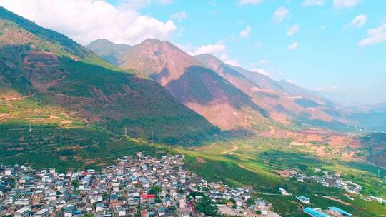 航拍保山潞江坝新寨咖啡园