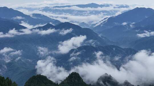 美丽中国河南伏牛山老界岭自然风光