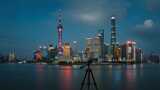 国庆节上海外滩夜景繁华都市延时视频高清在线视频素材下载