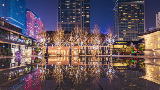 成都太古里延时夜景