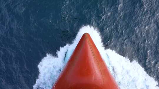 破浪前行 船头球鼻艏 球鼻艏视频素材模板下载